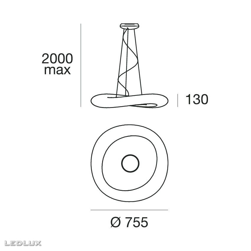 STILNOVO Mr Magoo LED Suspension (Ø 76 cm)
