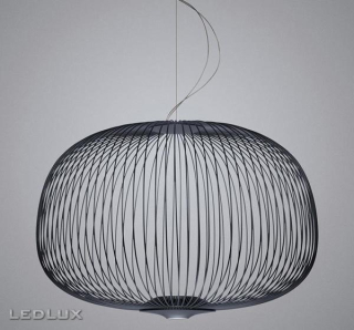 FOSCARINI Spokes 3 LED sospensione GRAPHITE